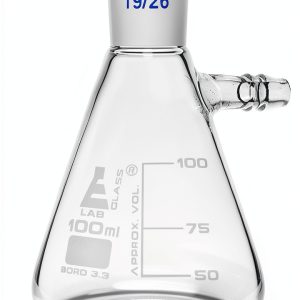 Eisco Borosilicate Glass Filtering Flask 100ml Lab Equipment-0