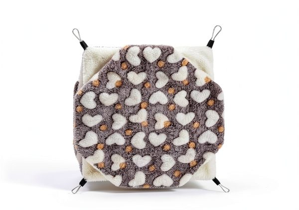 MCEAST Small Animal Hammock Set Cozy Fleece Hideout-1
