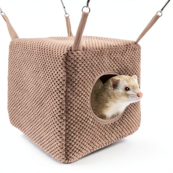 Niteangel Ferret Hammock Cozy Fleece Cage Bed Small Animals-5