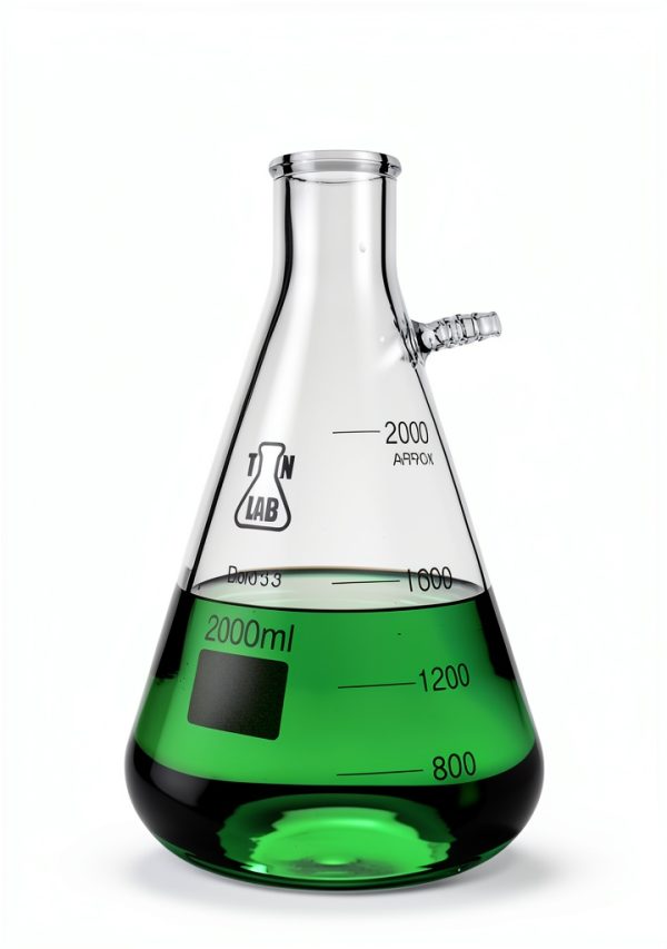 Filter Flask 2000ml TN Lab Supply Borosilicate Glass Labware-3