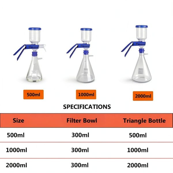 PEKYBIO 500ml Lab Filtering Flask Industrial Scientific-2