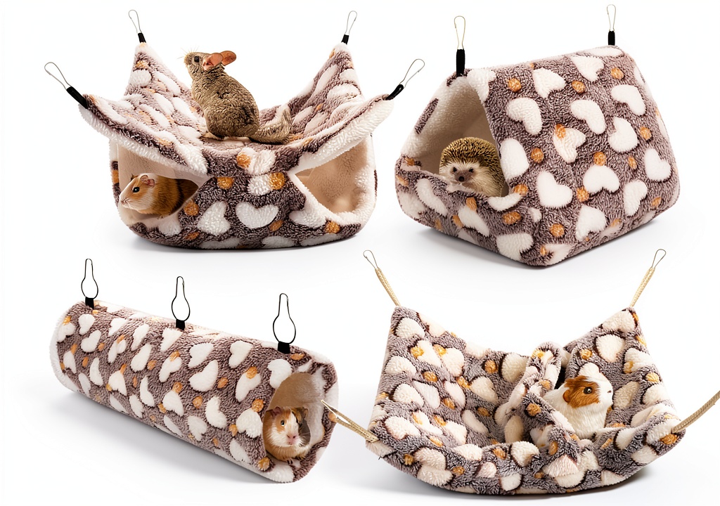 MCEAST small animal hammock set installed in a pet cage