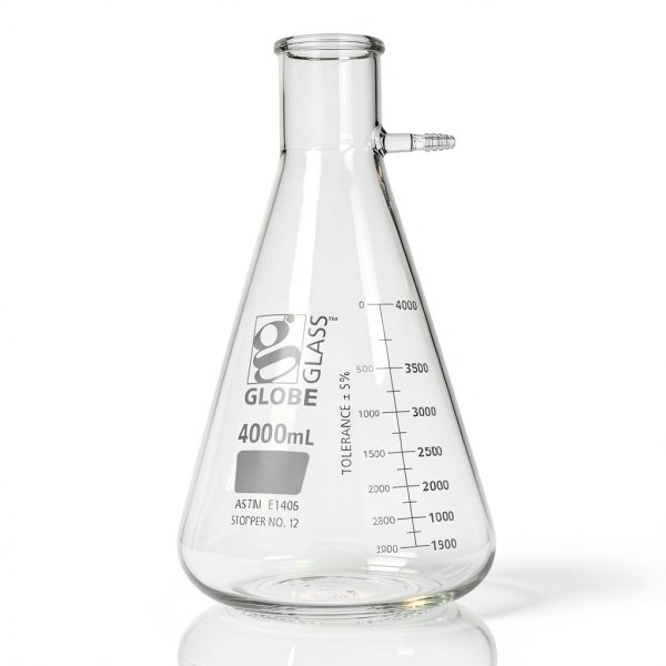 Globe Scientific Borosilicate Glass Filtering Flask Lab-0