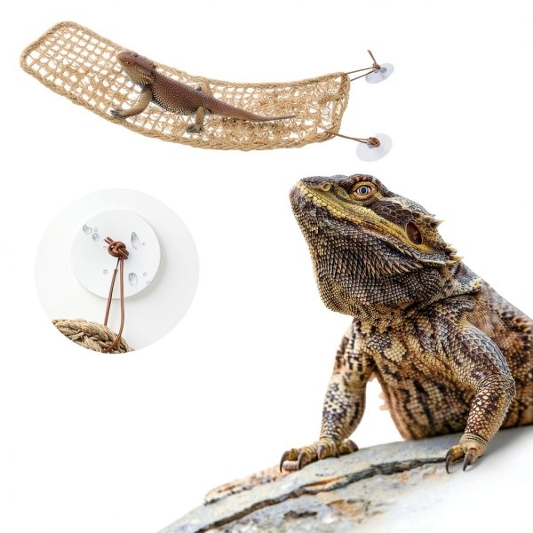 Silkfly Bearded Dragon Hammock Woven Reptile Climbing-3