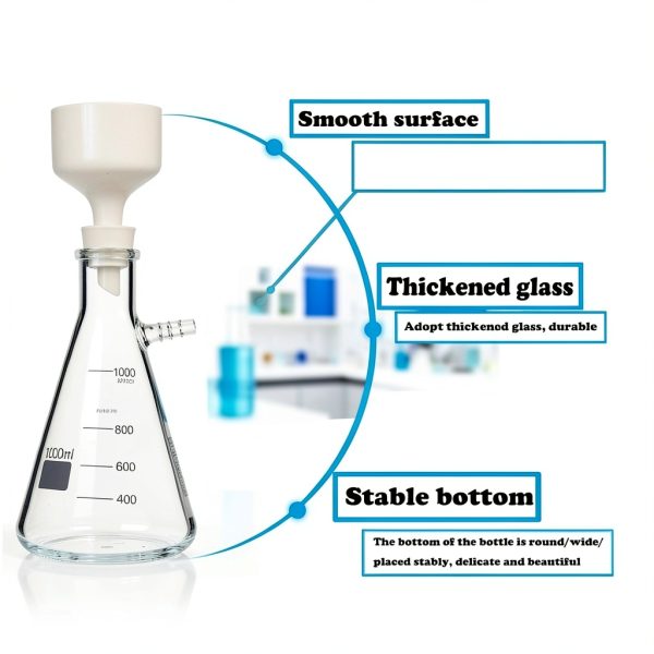 Da Mai Vacuum Filtering Set 1000ml Lab Flask Funnel Pump-1
