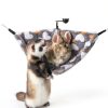 GOMICRAFT Small Animal Hammock Velvet Fabric Corner Design-5