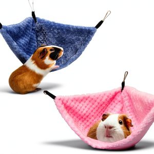 GOMICRAFT Small Animal Hammock Velvet Fabric Corner Design-0