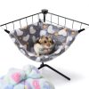 GOMICRAFT Small Animal Hammock Velvet Fabric Corner Design-4
