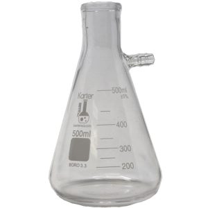 Karter Scientific 500ml Borosilicate Glass Filtering Flask-0