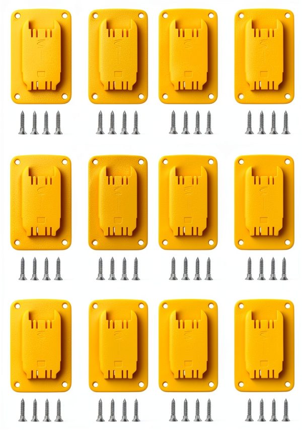 Dewalt Tool Mount Bracket Yellow ABS Plastic-0