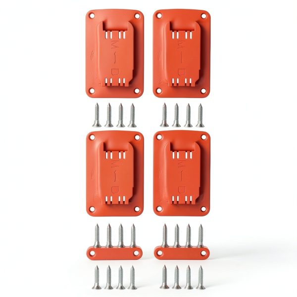 Milwaukee Tool Holder Bracket Red ABS Plastic-0