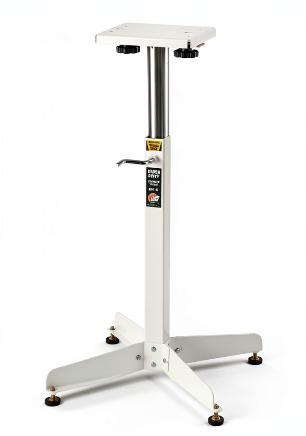 HTC Bench Grinder Stand White Adjustable Height-0
