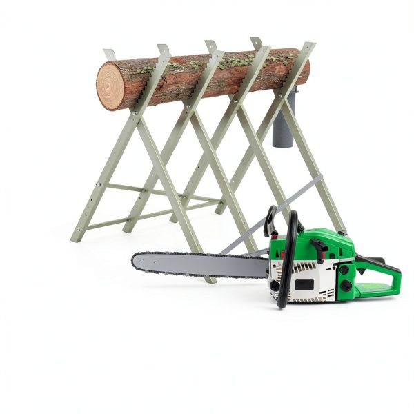 HY33845LT Steel Folding Sawhorse for Woodworking-2