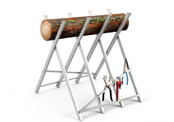 HY33845LT Steel Folding Sawhorse for Woodworking-4