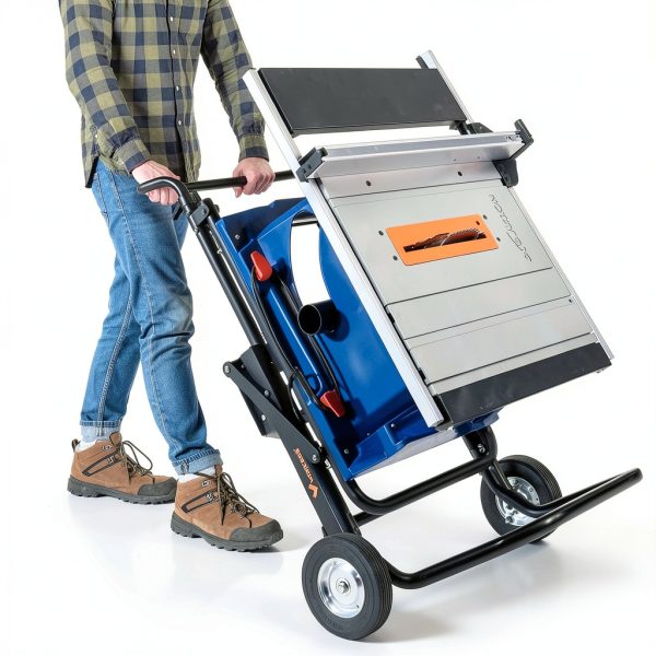 Table Saw Stand WORKESS Foldable Steel Wheels-2