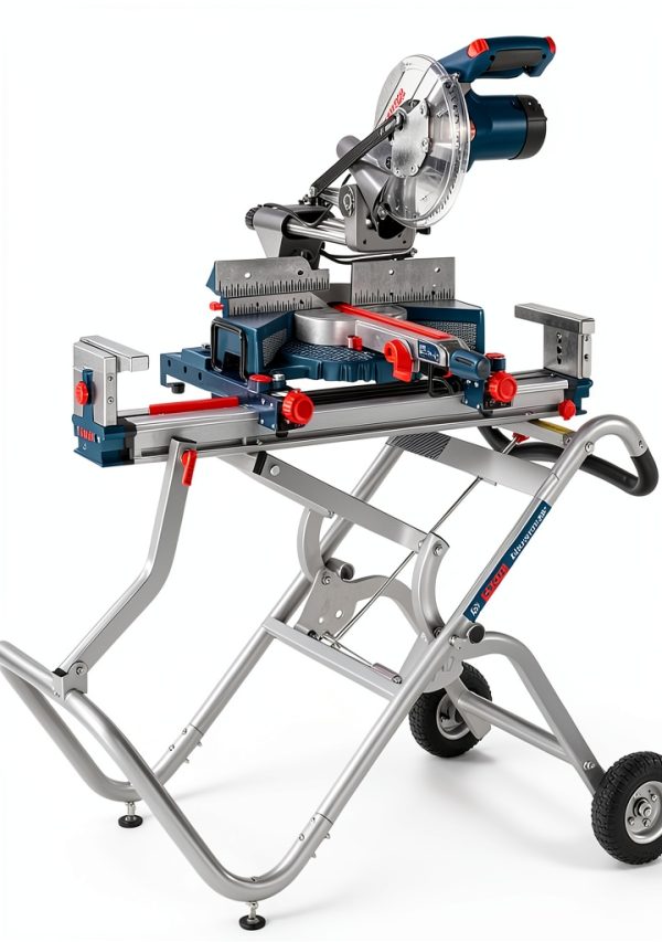 Miter Saw Stand Bosch 18ft Adjustable Capacity Lightweight Stand-4