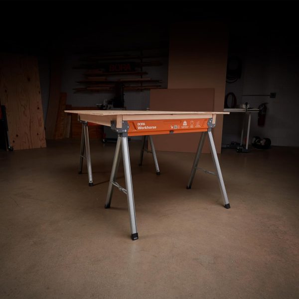 Bora Workhorse Sawhorse 2 Pack PM3350T Folding Steel 1350 lb Capacity-16