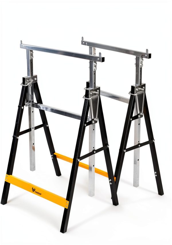 Sawhorse WORKESS Heavy Duty Steel Folding Stand 880lb Capacity-3