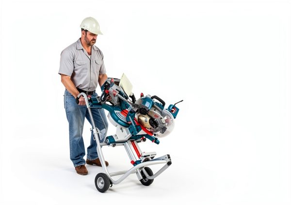 Miter Saw Stand Bosch 18ft Adjustable Capacity Lightweight Stand-9