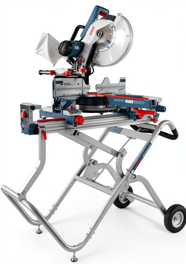 Miter Saw Stand Bosch 18ft Adjustable Capacity Lightweight Stand-3