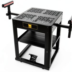 WEN 2021 Model Stand Black Alloy Steel for Benchtop Planer & Miter Saw-0
