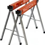 Bora Workhorse Sawhorse 2 Pack PM3350T Folding Steel 1350 lb Capacity-0
