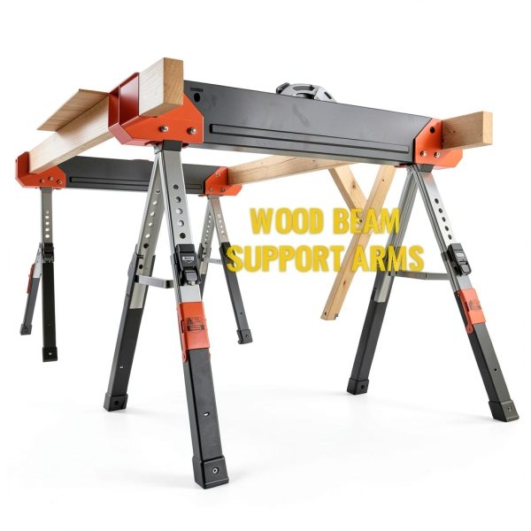 Klein Tools Adjustable Leg Folding Saw Horse, Black/Orange, Model-4