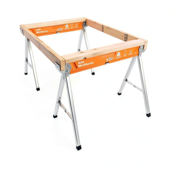Bora Workhorse Sawhorse 2 Pack PM3350T Folding Steel 1350 lb Capacity-15