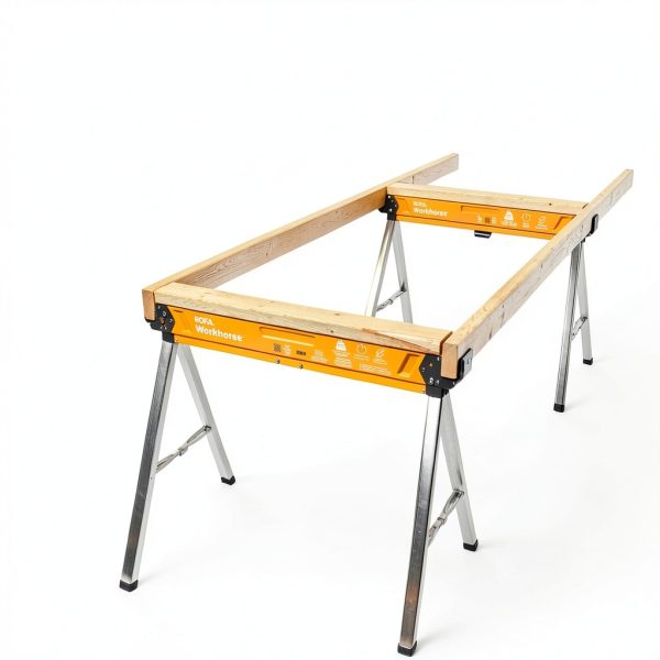 Bora Workhorse Sawhorse 2 Pack PM3350T Folding Steel 1350 lb Capacity-8