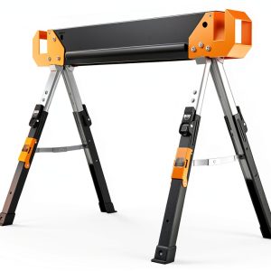 Klein Tools Adjustable Leg Folding Saw Horse, Black/Orange, Model-0