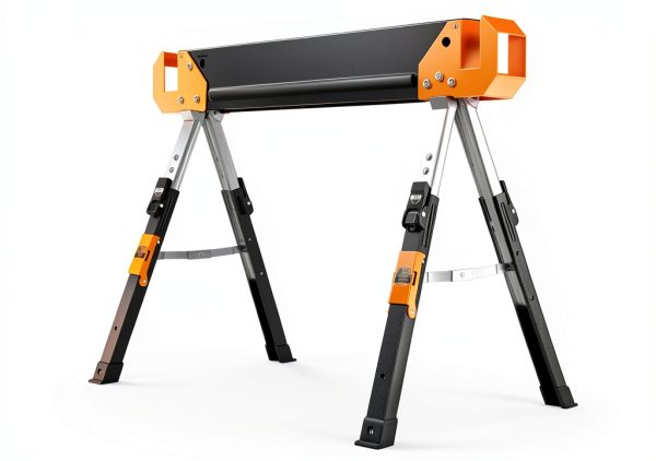 Klein Tools Adjustable Leg Folding Saw Horse, Black/Orange, Model-0