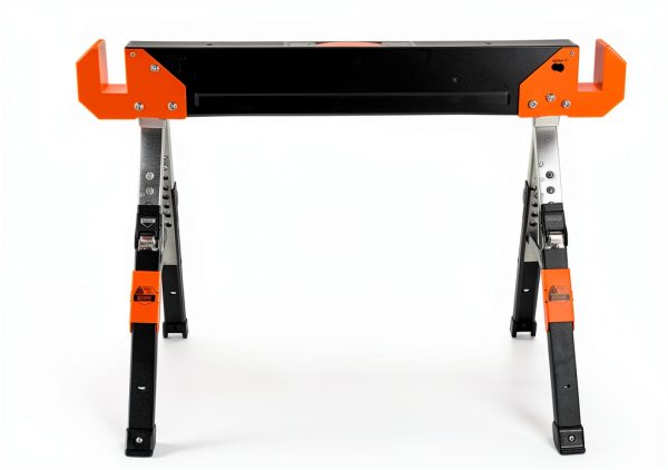 Klein Tools Adjustable Leg Folding Saw Horse, Black/Orange, Model-11