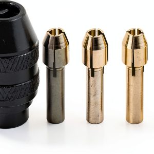 1/8 Collet Nut Set Luo ke 8pcs Stainless Steel Keyless Chuck-0