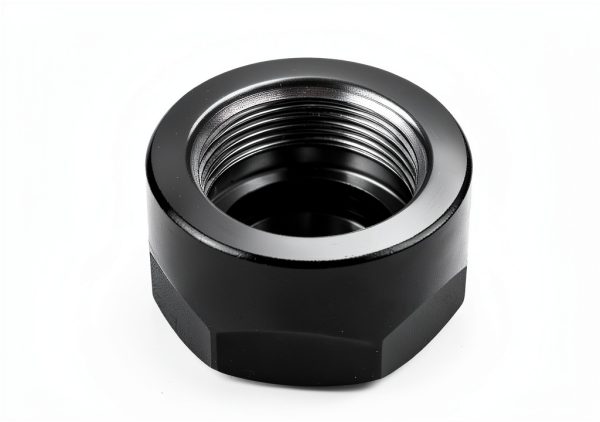 QWORK ER20 A Collet Clamping Nuts for CNC Milling Chuck Holder Lathe, 4 Pack (Black)-4