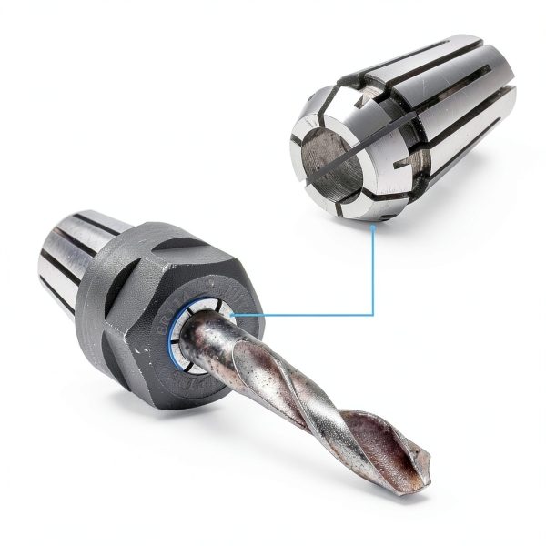 Shimeyao 9 Pcs Er11 Spring Collet Nut Set Er11 1/8'' Collet + 1/4'' Collet + Clamping Nut Precision Spring Collet Set for Cnc Engraving Mechine Milling Lathe Tool-2