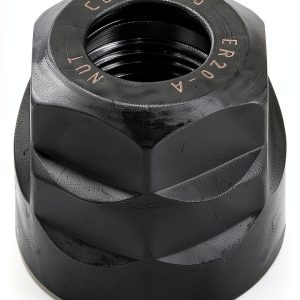 QWORK ER20 A Collet Clamping Nuts for CNC Milling Chuck Holder Lathe, 4 Pack (Black)-0