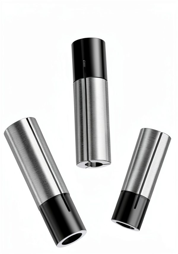 4 Pack 1/4" to 1/8" Collet Adapter CNC Collet Adapter Sets High-Carbon Steel Collet Reducer Engraving Bit Router Converter for Router and Engraving Machines-0