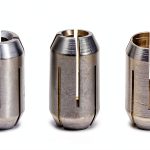RotoZip CN1 Replacement Collet Kit Silver 1 8 inch Thread 0.25in-0
