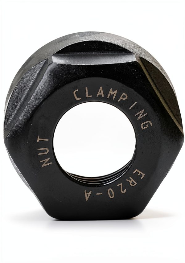 QWORK ER20 A Collet Clamping Nuts for CNC Milling Chuck Holder Lathe, 4 Pack (Black)-2