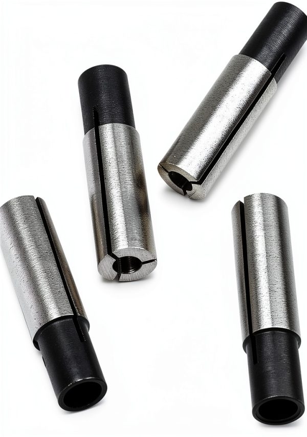 High-Carbon Steel Collet Adapter 4pcs 1/4" to 1/8" Router Converter by-0