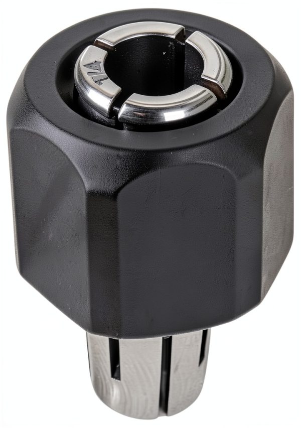 48-66-0974 48-66-2485 Replace for Milwaukee 48-68-0031 14-46-0166 Collet Nut 2485-20 2486-20 48-66-0975 1/4"（6.35mm) Collet 48-66-0985 Routers Self-Releasing Collet Chuck and Locking Nut Assembly-1