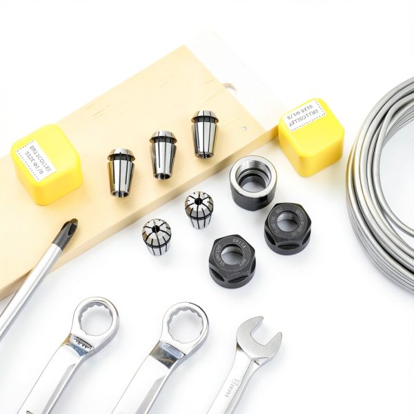 Shimeyao 9 Pcs Er11 Spring Collet Nut Set Er11 1/8'' Collet + 1/4'' Collet + Clamping Nut Precision Spring Collet Set for Cnc Engraving Mechine Milling Lathe Tool-5