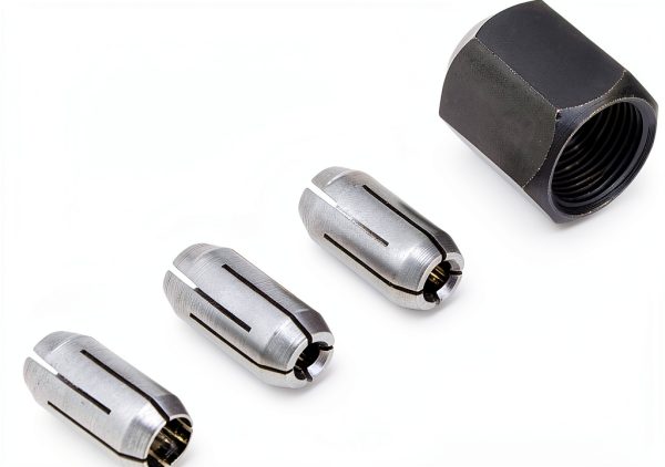 RotoZip CN1 Replacement Collet Kit Silver 1 8 inch Thread 0.25in-2
