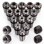 ER11 Spring Collet Set Yaocom 19-Piece Precision Kit 1mm-7mm 1/4 1/8-0