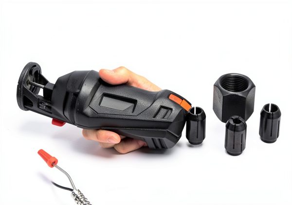 CN1 Replacement Collet and Nut Kit, Compatible with all RotoZip spiral saw tools and Drywall routers-2